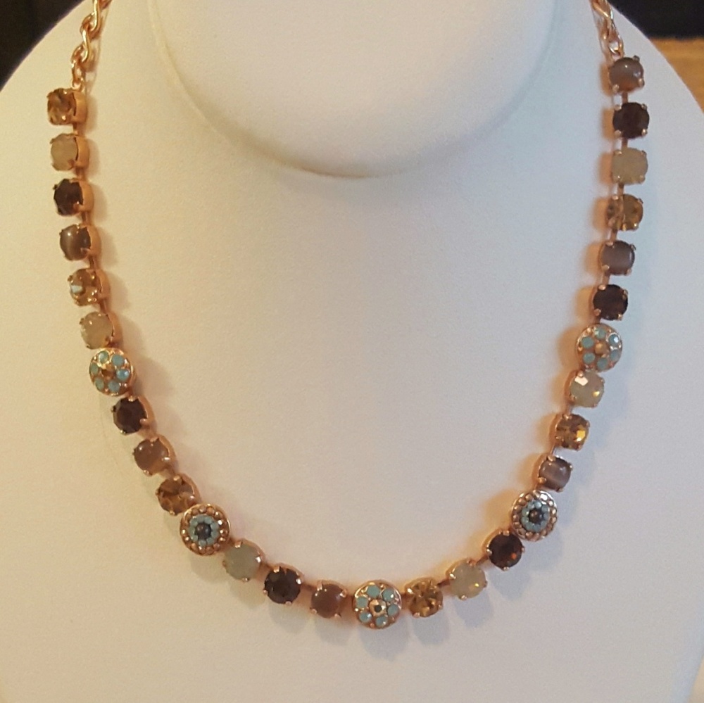 Mariana Swarovski Crystal / Rose Gold Necklace